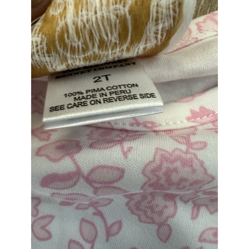 The‎ Beaufort Bonnet Co Penny's Play Shirt 2T Greenville Garden NWT Pink - Picture 3 of 5